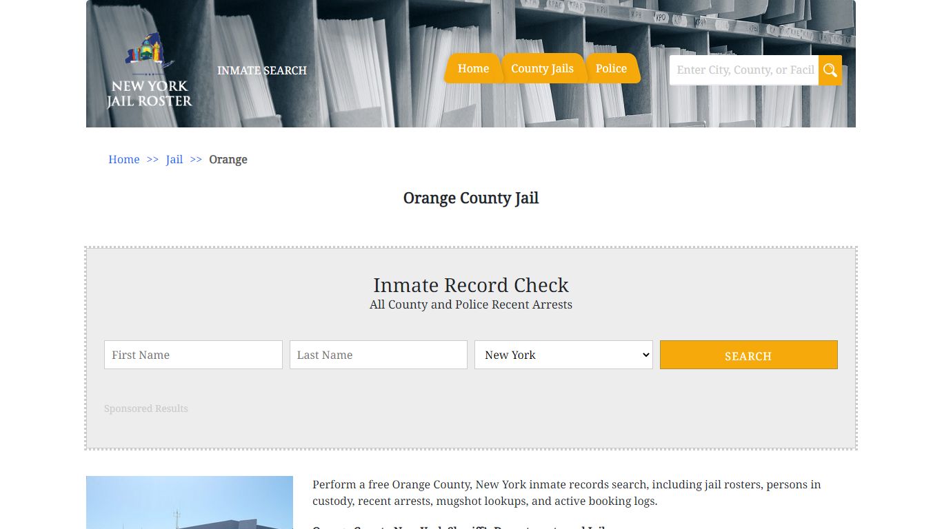 Orange County Jail - Jail Roster Search