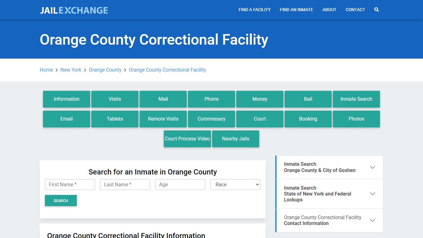 Orange County Correctional Facility - Jail Exchange