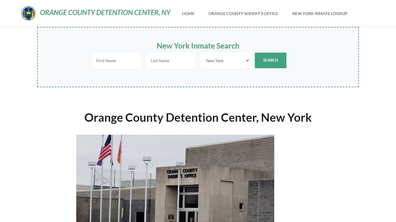 Orange County Detention Center, NY Inmate Roster, Offender Search